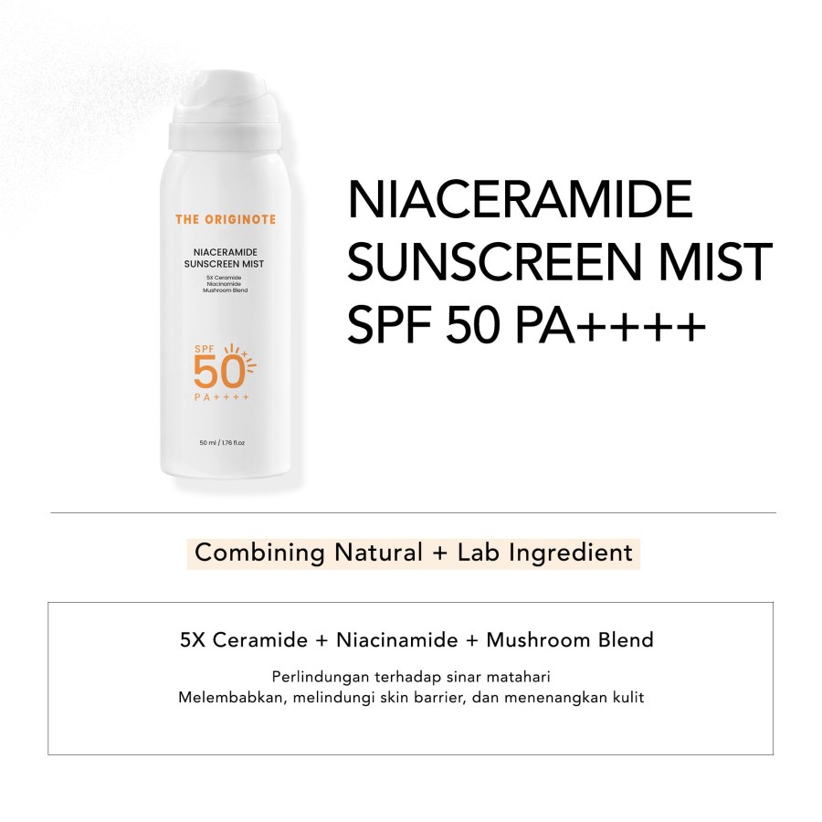 The Originote Bundle 2pcs Niaceramide Sunscreen Mist SPF 50 PA++++